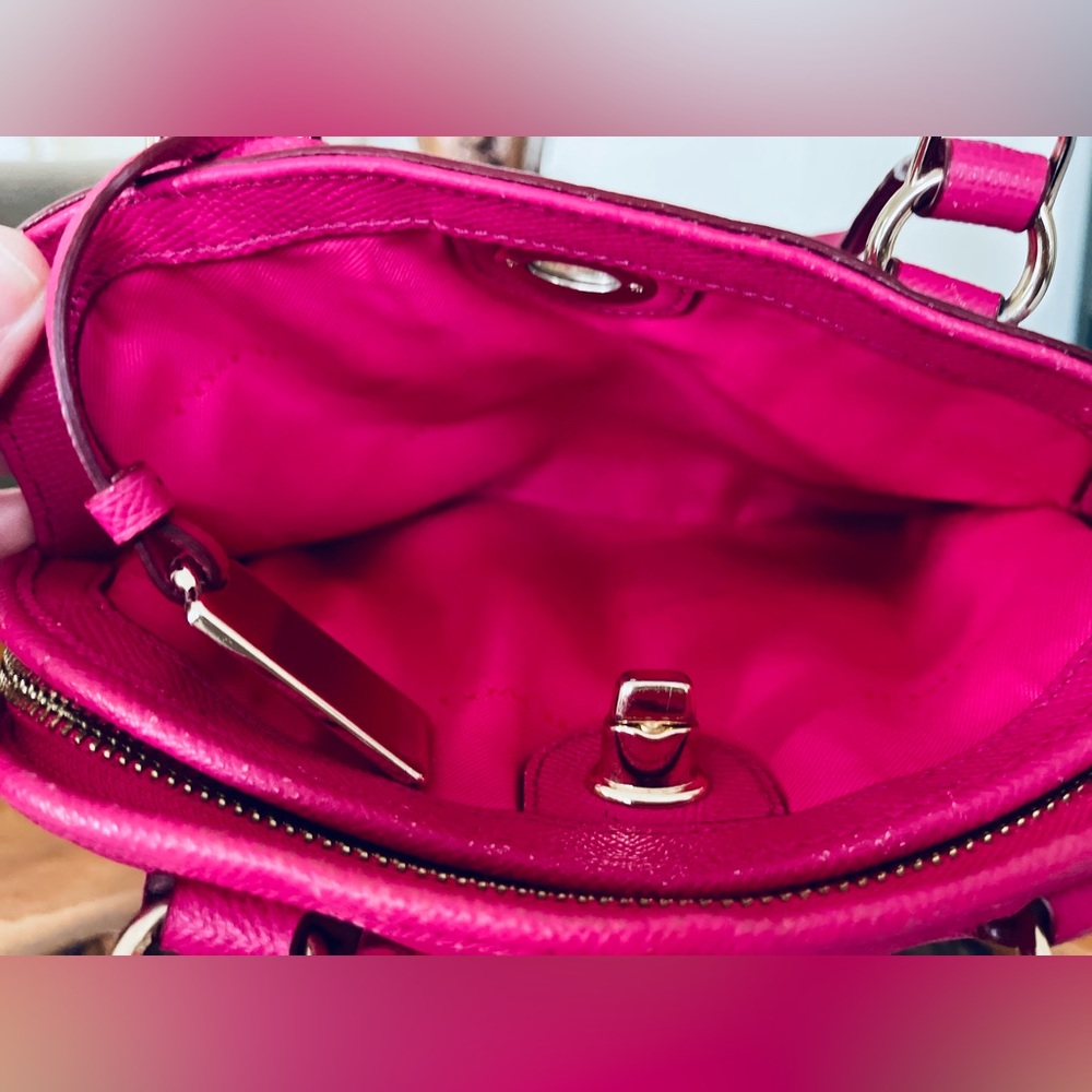 Coach Prince Street Mini Dome Satchel -Fuchsia- 34940 - Picture 8 of 17